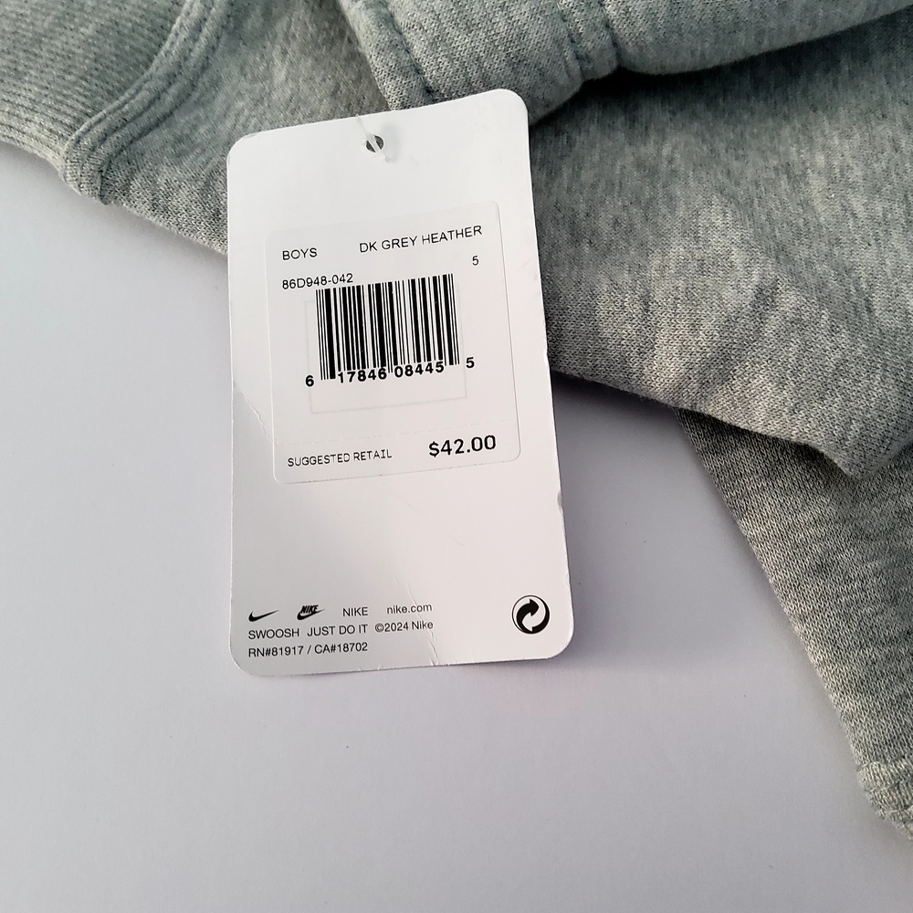 Nike Gray Sweatpants Relaxed Fit with Tapered Cuffs - Picture 2 of 6
